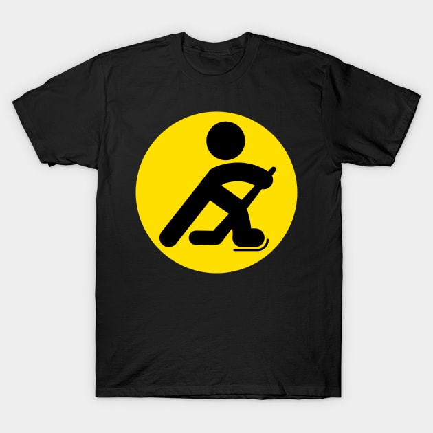 HOCKEY PLAYER SILHOUETTE T-Shirt by HOCKEYBUBBLE